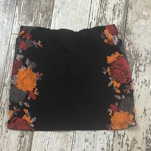 Volcom Beach Floral Cotton Mini Skirt